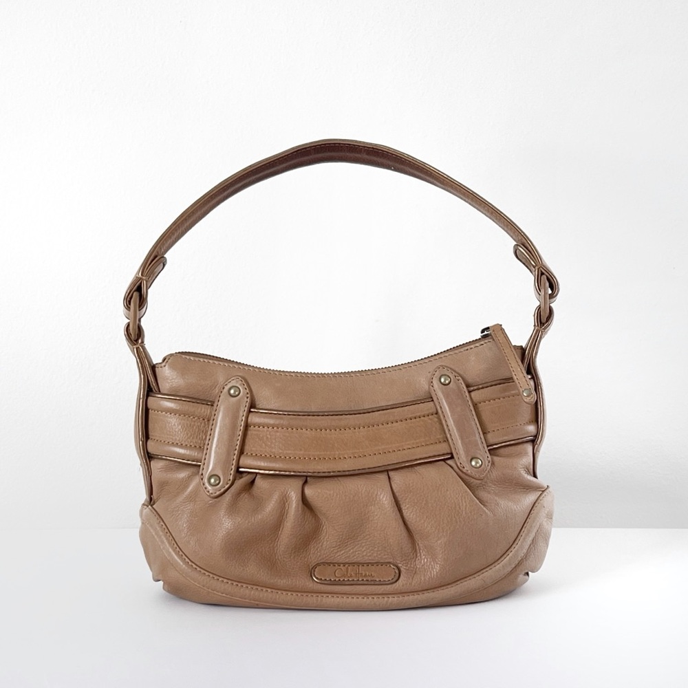 Cole Haan Kaylie Bag Tan Leather Hobo Shoulder Style Neutral Bag - Picture 2 of 10
